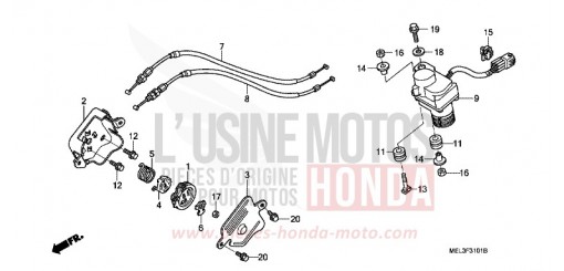 SERVO MOTOR (CBR1000RR6/7) CBR1000RR6 de 2006